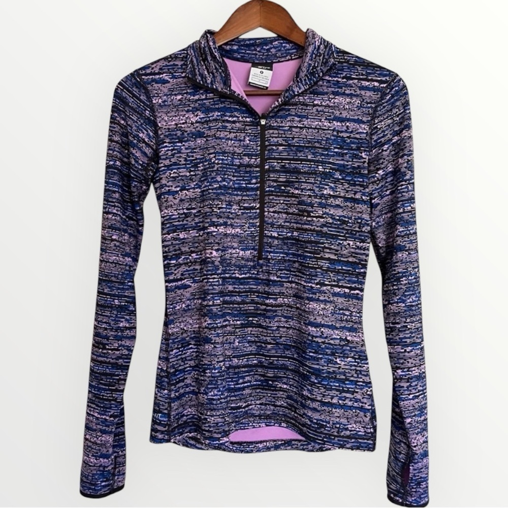 Nike Pro Dri Fit Women’s Purple Pullover Sweatshirt Quarter Zip